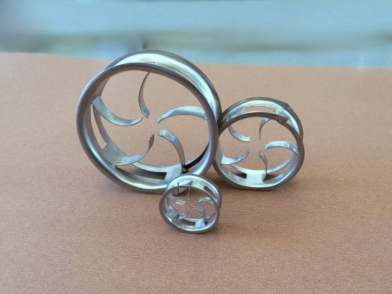 Metal Cascade Mini Ring (CMR) Random Packing ที่มี Aspect Ratio ต่ำและรองรับ Capacity สูง