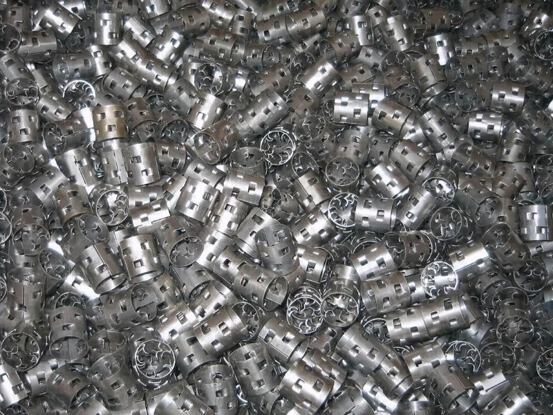 Metal Pall Ring วัสดุ Stainless Steel สำหรับหอดูดซึม (Absorption) และหอกลั่น (Distillation)